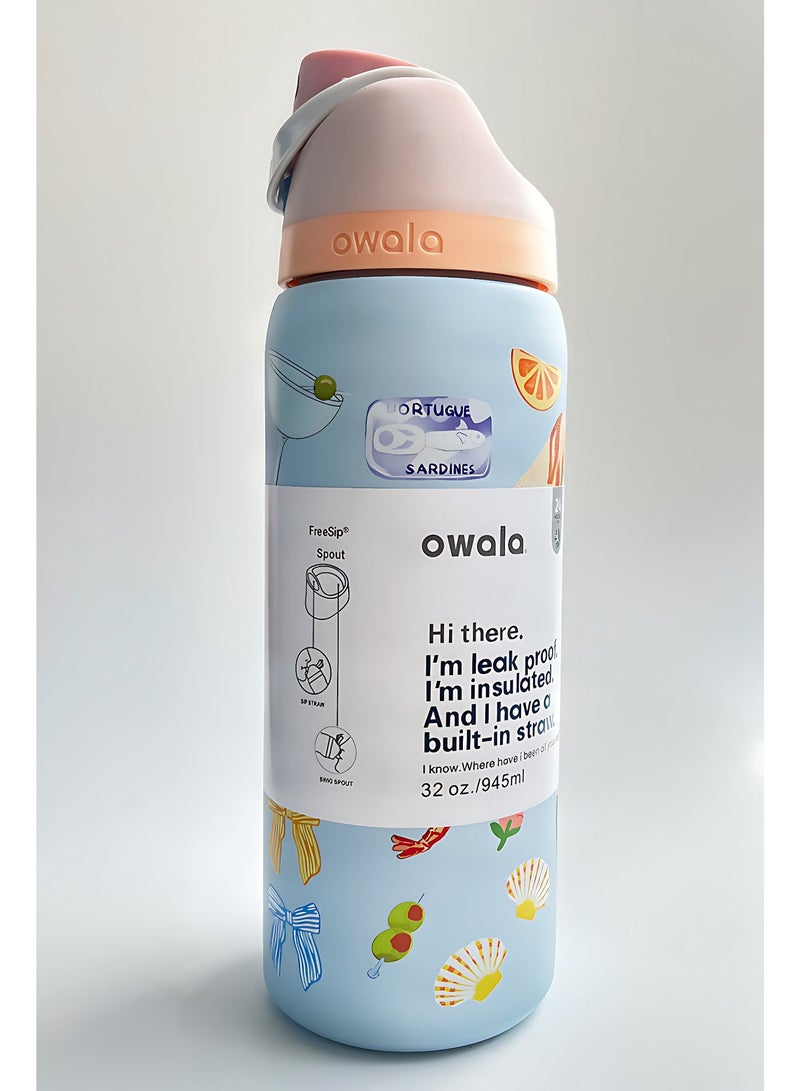 Owala Insulated Stainless Steel Water Bottle with Straw – Double-Wall, BPA-Free for Sports & School - Image 2
